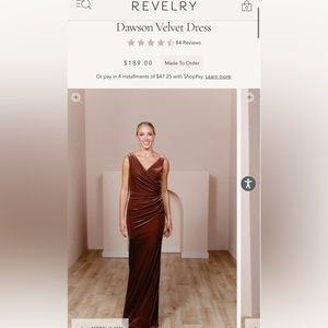 Worn once, size 20 terracotta, freshly dry cleaned, no alterations